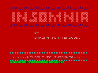 Games like Insomnia - ZX Spectrum
