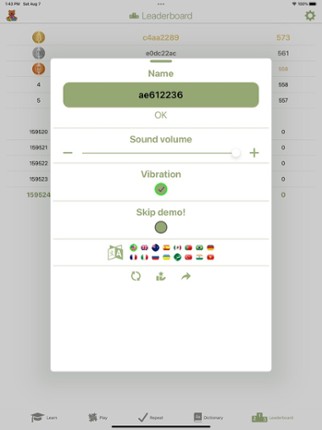 Language Learning Games screenshot