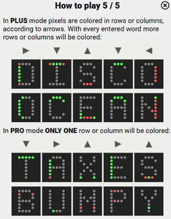 Pixletters screenshot