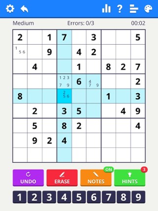 Sudoku Levels - classic puzzle screenshot