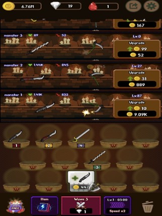 WeaponWar : Idle Merge Weapon screenshot