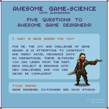 Five Questions to Awesome Game Designers Image