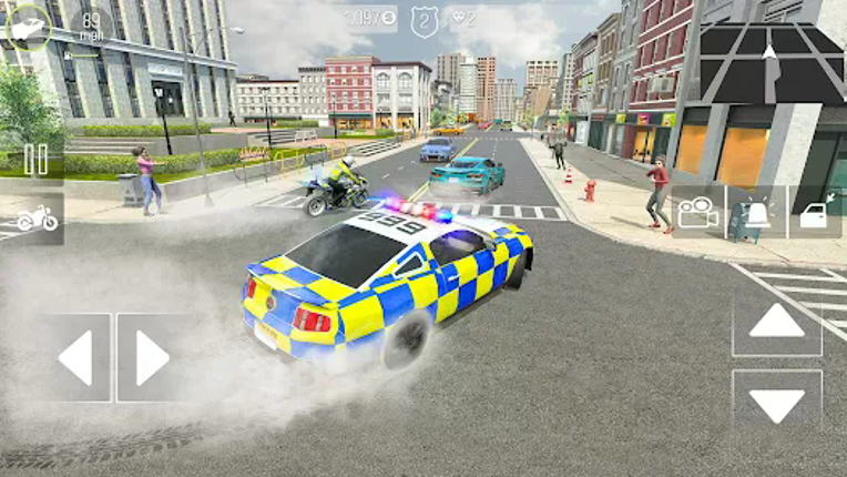 Police Car Driving Motorbike screenshot