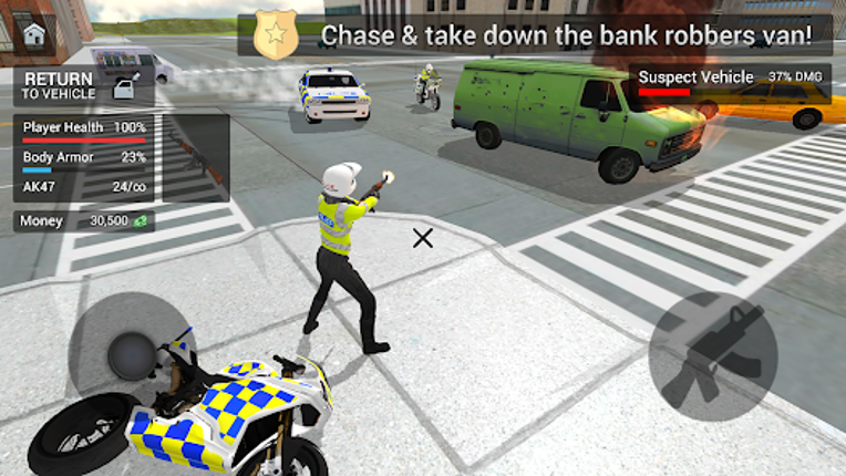 Police Car Driving Motorbike screenshot