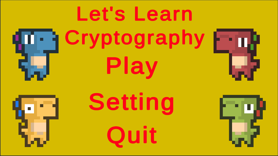 Games like Cryptography Learning
