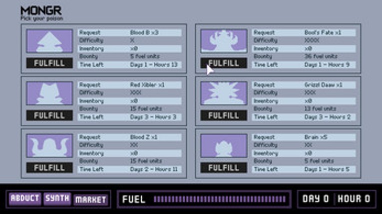 MONGR screenshot