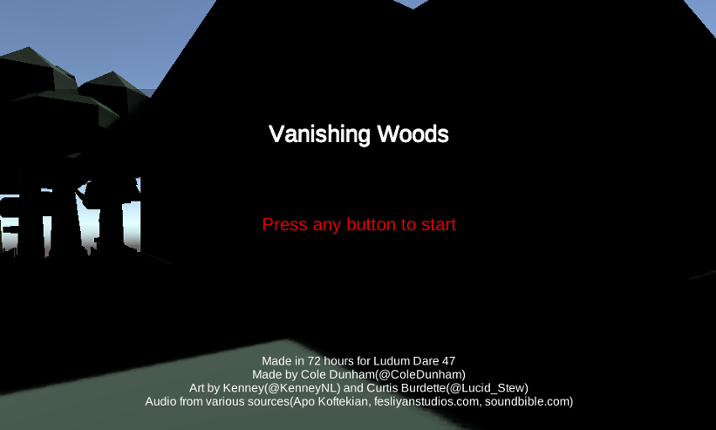 Vanishing Woods Game Cover