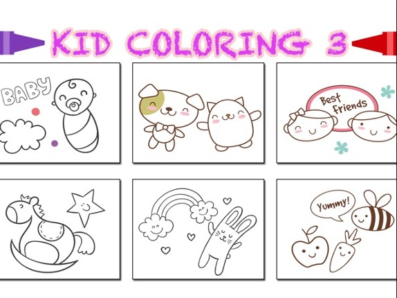 Kid Coloring 3 - Painting for kids free game screenshot