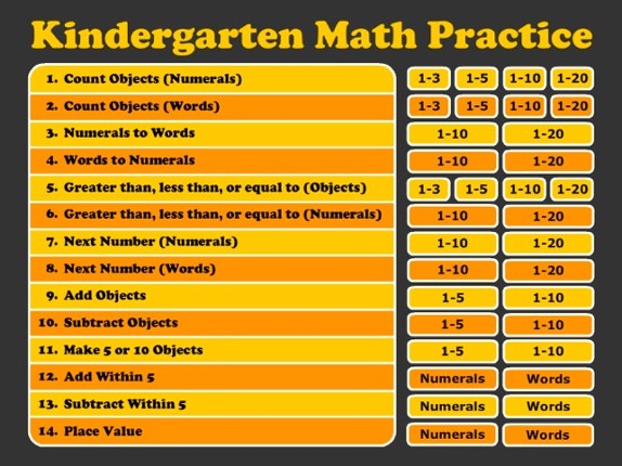 Kindergarten Math Practice screenshot