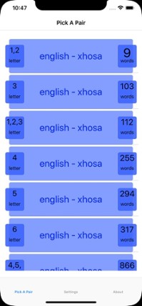 PickAPair Xhosa - English Image