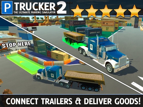 Trucker Parking Simulator 2 a Real Monster Truck & Lorry Driving Test screenshot