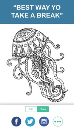 Adult Coloring Book - Free Mandala Color Therapy & screenshot