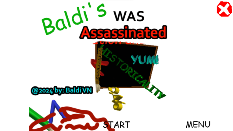 Baldi's Was Assassinated Game Cover