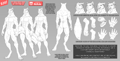 Base - Fit Male Wolf (SFW) Image