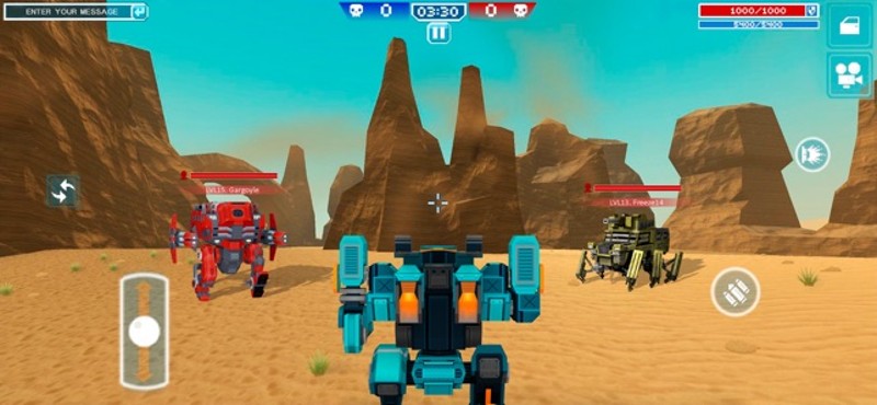 Blocky Cars - tank games screenshot