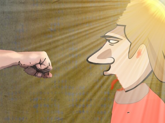 Celeb Smash - Dentist fist. Help the celebrity to look like a tomato. screenshot