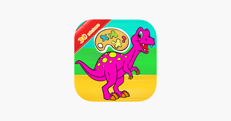 Dinosaur Activities:Coloring Markers Learning Game Image