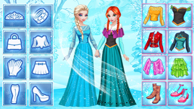 Elsa & Anna's Icy Dress Up Image