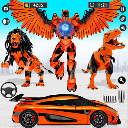 Flying Pigeon Robot Car Game Image