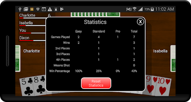 Hearts Card Classic screenshot