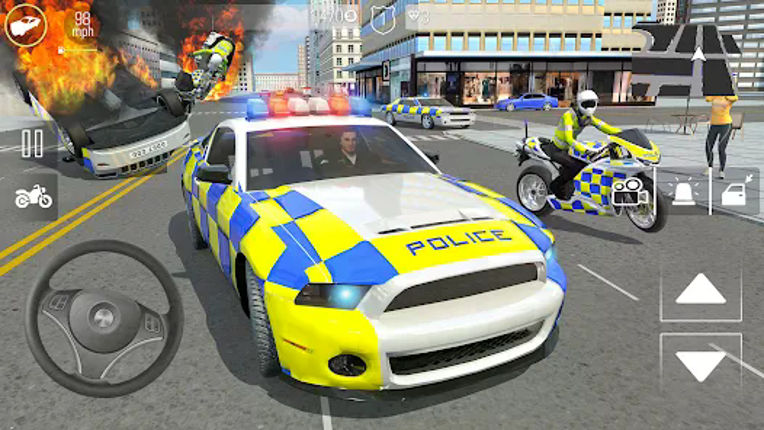 Police Car Driving Motorbike screenshot