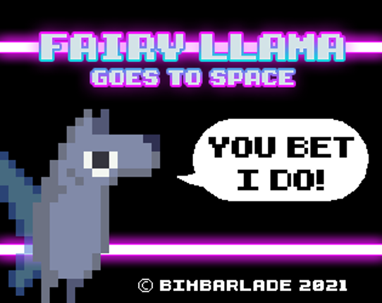 Fairy Llama Goes to Space Image