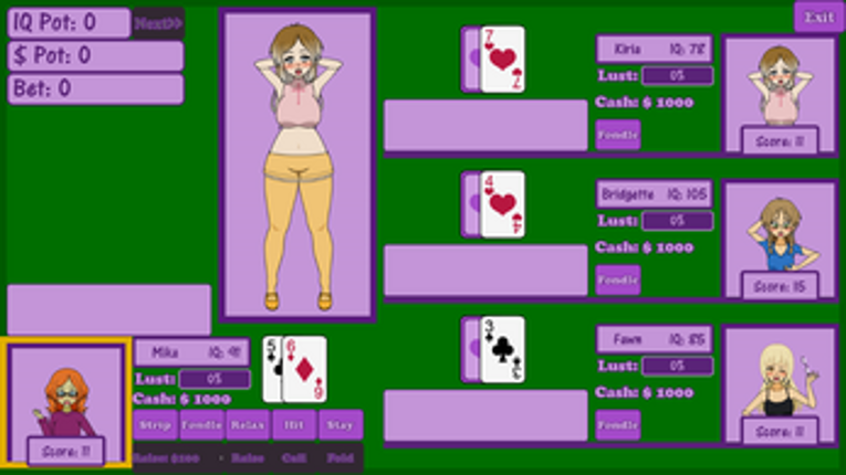 Thriller's Bimbo Blackjack screenshot