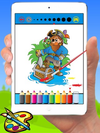 Pirate Coloring Book - Sea Drawing for Kids Free Games Image