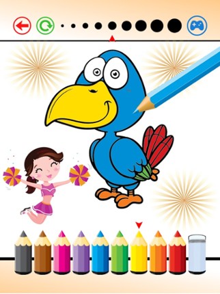 Bird Painting - Coloring Book and Drawing for Kids Image