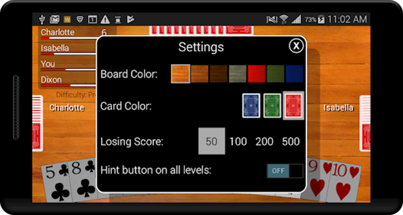 Hearts Card Classic screenshot
