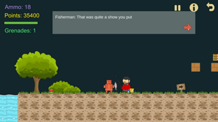 Orange Explorer - classic retro puzzle platformer screenshot