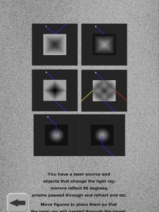 Lazers Puzzle. Colored rays screenshot