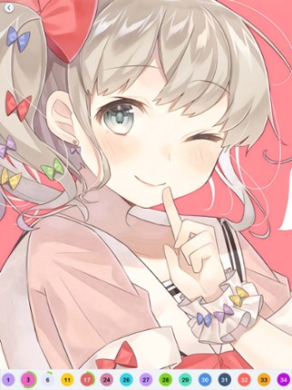 Anime Paint - Color By Number Image