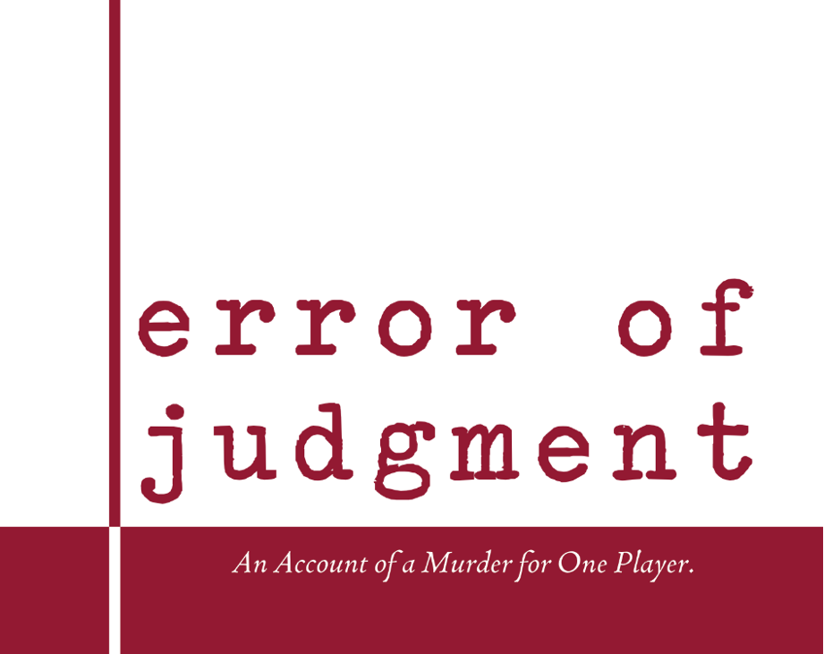 Games like Error of Judgment