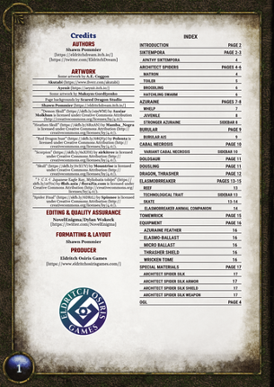 Esoteric Etheria: Bestiary 1 Image