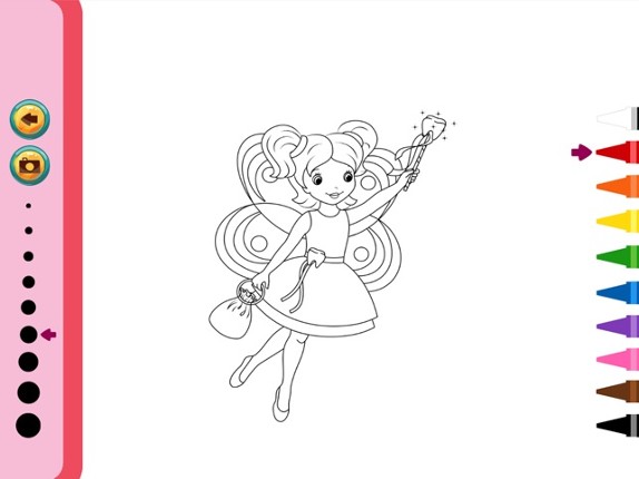 Fairy Coloring Book - Painting Game for Kids screenshot