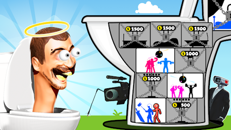 Superhero Stickman: skibidi screenshot