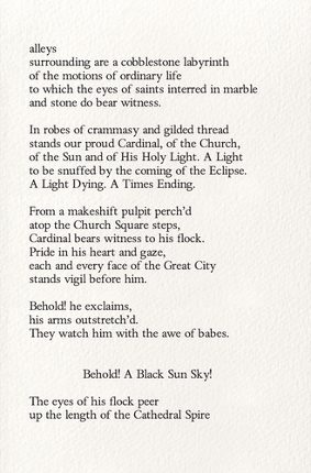 UNDER A BLACK SUN - A Digital Poetry Zine Image