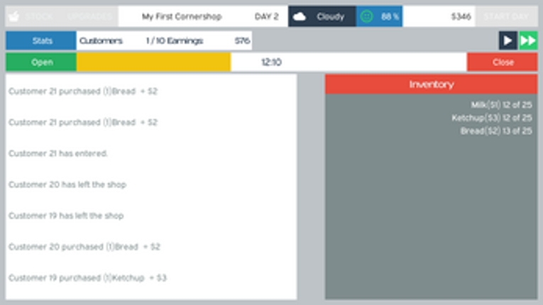Cornershop Tycoon screenshot
