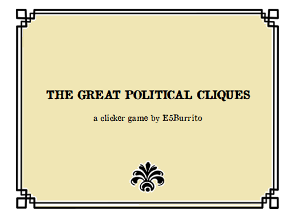 The Great Political Cliques (Jam edition) Game Cover