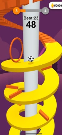 Jump Ball-Bounce On Tower Tile screenshot