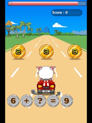 Kindergarten  123 practice-Math car screenshot