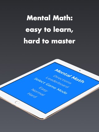 Mental Math - Quick math game screenshot