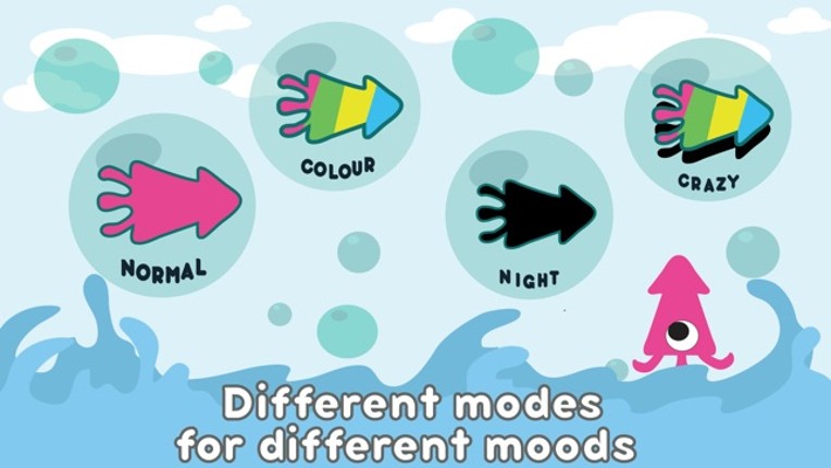 Squishing Squid - Switch and Squish the Colorful Squid screenshot