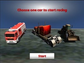 Truck Racing Highway Image