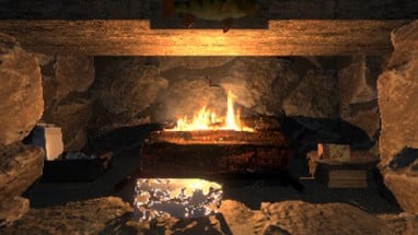 Virtual Interactive Fireplace Image