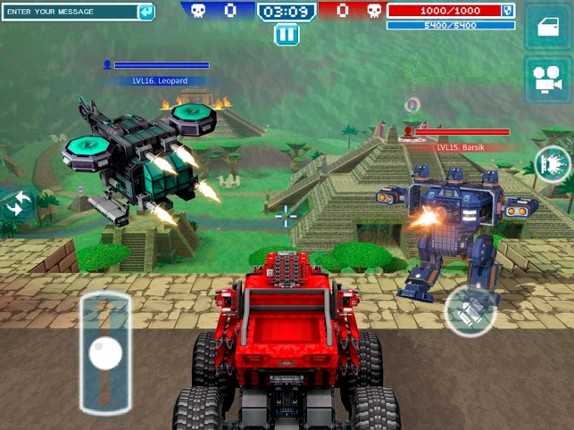 Blocky Cars - tank games screenshot