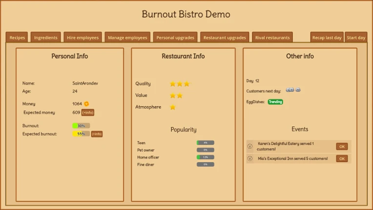 Burnout Bistro screenshot