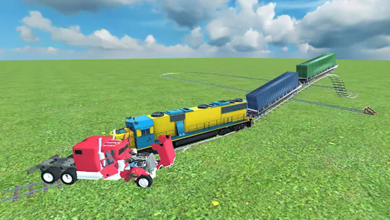 Train vs car games. Train game Image