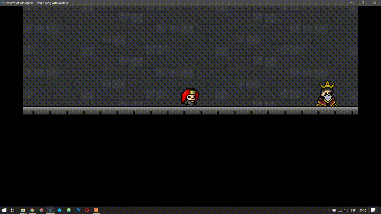 Games like GDevelop - Yarnalia - Yarn dialog with NPC avatars & quests template